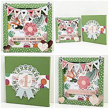 "As Is" Diamond Press 3D 5" x 5" Shadow Box and Envelope Kit
