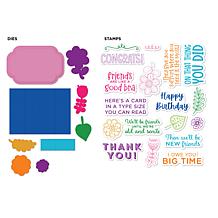 "As Is" Diamond Press Every Day Pop-Up Greetings Stamp and Die Kit