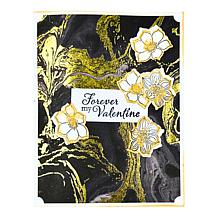 "As Is" Diamond Press Heart Flowers Stamp and Die Pop-Up Card Kit