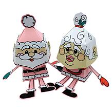 "As Is" Diamond Press Santa, Mrs. Claus & Rudolph Bobblehead Stamp ...