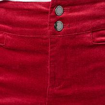 "As Is" Diane Gilman Stretch Velveteen Baby Bootcut Pant