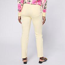 "As Is" Diane Gilman Virtual Stretch Straight Leg Jean