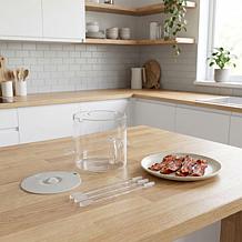 "As Is" Dishy Glass Microwave Bacon Cooker