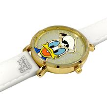 "As Is" Disney Donald Duck 90th Anniversry Special Edition Strap Watch
