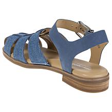 "As Is" easy spirit® Gretty Leather Fisherman Sandal