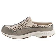 "As Is" easy spirit Traveltime Leopard-Print Slip-On Clog