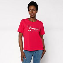 "As Is" Elle Get the Look Crew-Neck Graphic Tee