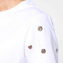 "As Is" Elle Get the Look Grommet Tee