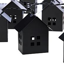 "As Is" Emryn House LED Metal House Lantern String Lights 2pk