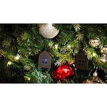 "As Is" Emryn House LED Metal House Lantern String Lights 2pk