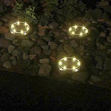 "As Is" Eveready Solar Multi-Direction Disc Lights - 8-pack