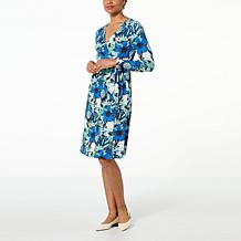 "As Is" everydayJONES by Madeline Jones Matte Jersey Faux Wrap Dress