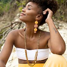 "As Is" Faire Collection Gabriela 33-1/2" Multi-Strand Beaded Necklace