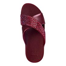 "As Is" FitFlop Lulu Crystal-Mix Metallic Cross
