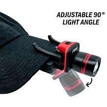 "As Is" Flipo Radius Zoom Clip-on COB LED Cap Light - Set of 2