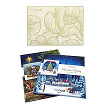 "As Is" FreshCut Paper Set of 2 Holiday Scene Display Popups