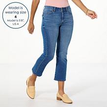"As Is" G by Giuliana Black Label Mid-Rise EcoChic Denim Kick Crop ...