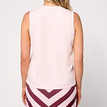 As Is G by Giuliana Black Label Printed Jersey Knit Tank