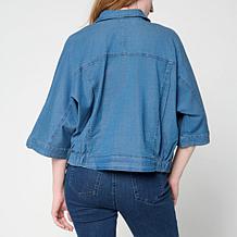 "As Is" G by Giuliana Button-Front Featherweight Jacket