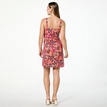 "As Is" G by Giuliana Court to Resort Printed Woven Sleeveless Dress