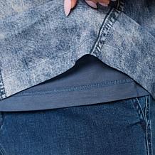 "As Is" G by Giuliana Denim Like Stretch Top