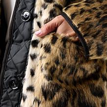 "As Is" G by Giuliana Faux Fur Reversible Jacket
