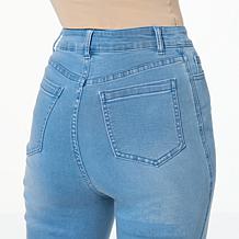 "As Is" G by Giuliana G-Soft Denim Slim Girlfriend Cropped Jean