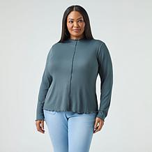 "As Is" G by Giuliana Knit Top with Purl Stitch