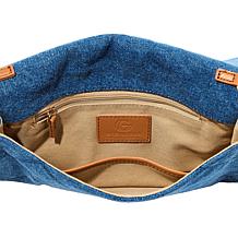 "As Is" G by Giuliana Quilted Texture Denim Clutch Crossbody