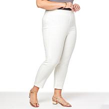 "As Is" G by Giuliana Retro Slim Crop Pant with Hide-and-Chic Waist...