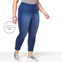 "As Is" G by Giuliana Retro Slim Crop Pant with Hide-and-Chic Waist...