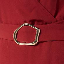 "As Is" G by Giuliana Sleeveless Crossover Jumpsuit