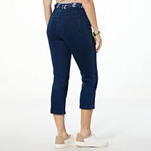 "As Is" G by Giuliana Stretch Denim Straight-Leg Cropped Jean