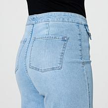 "As Is" G by Giuliana Stretch EcoChic Denim High-Rise Wide-Leg Jean