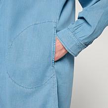 "As Is" G by Giuliana Tencel Button-Front Dress