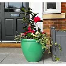 "As Is" Greanbase 16" Pearlescent Planters - Set of 2 