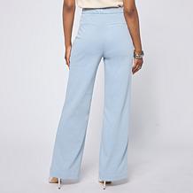 "As Is" Grey by Jhoan Sebastian Grey Flared Denim Knit Pant