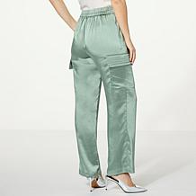 "As Is" GREY by Jhoan Sebastian Grey Satin Cargo Pant 