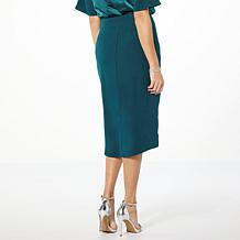 "As Is" GREY by Jhoan Sebastian Grey Satin Twist Skirt