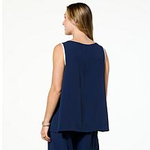 "As Is" GREY by Jhoan Sebastian Grey Stretch Crepe Twill Sleeveless...
