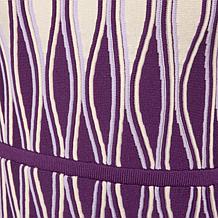 "As Is" Greyby Jhoan Sebastian Ottoman Diamond Pattern Knit Dress