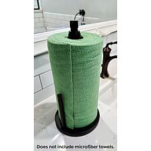 "As Is" Happy Place Standing Towel Roll Holder with Spray Pump