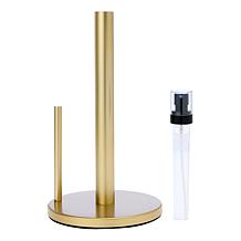 "As Is" Happy Place Standing Towel Roll Holder with Spray Pump