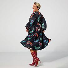 "As Is" Harlem's Fashion Row x Kaphill Collection Satin Midi Dress