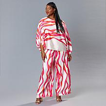 "As Is" HFR x Megan Renee Hammered Satin Palazzo Pant