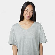 "As Is" HUE 2-pack Oversized Boyfriend Tee