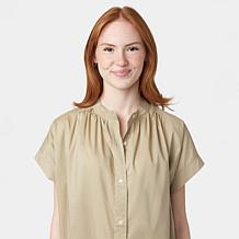 "As Is" HUE Button-Front Tunic
