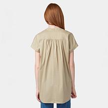 "As Is" HUE Button-Front Tunic