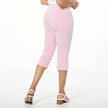 "As Is" HUE Striped Pedal Pusher Pant