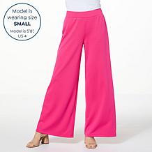 "As Is" IMAN Global Chic All Day Elegance Wide-Leg Ponte Pant